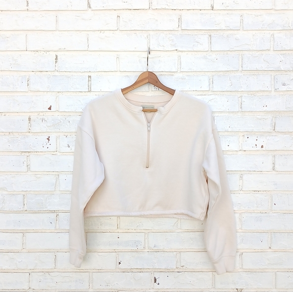Urban Outfitters Uo Jackson Half Zip XS Cream - Picture 2 of 7